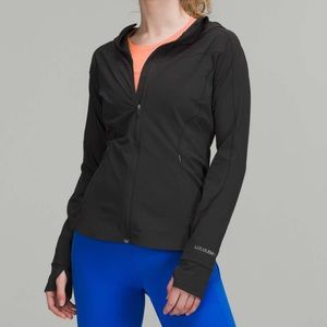 Lululemon Mist Over Windbreaker Rain Coat Weatherproof Jacket - Black